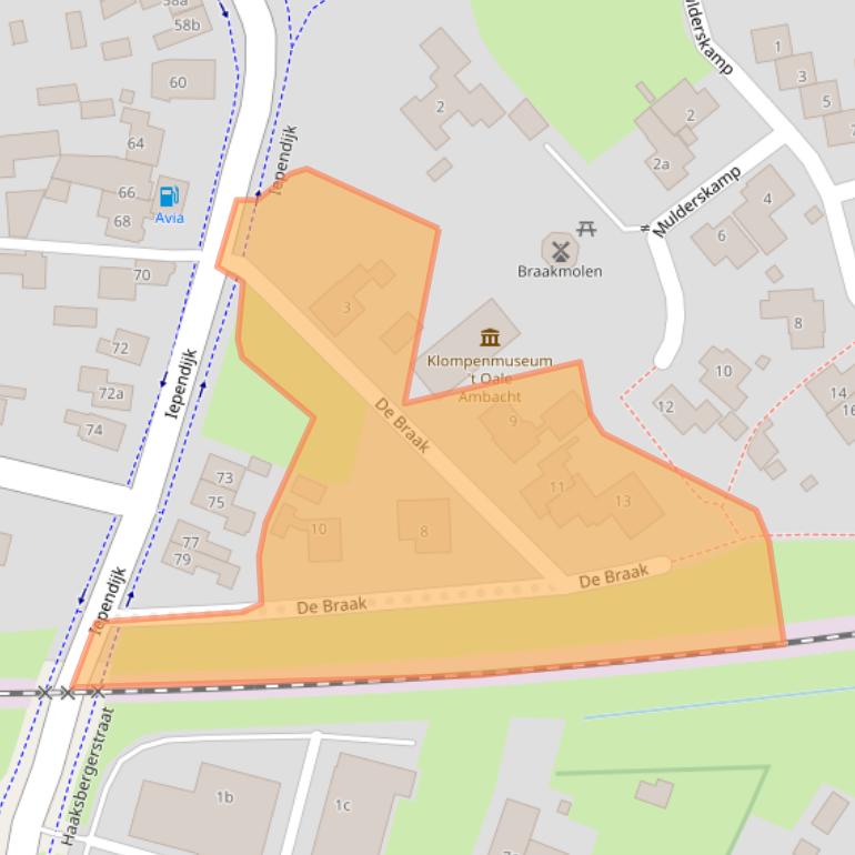 Kaart van postcodegebied 7471AX.