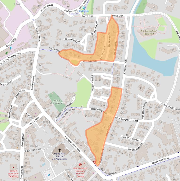 Kaart van postcodegebied 7471BA.