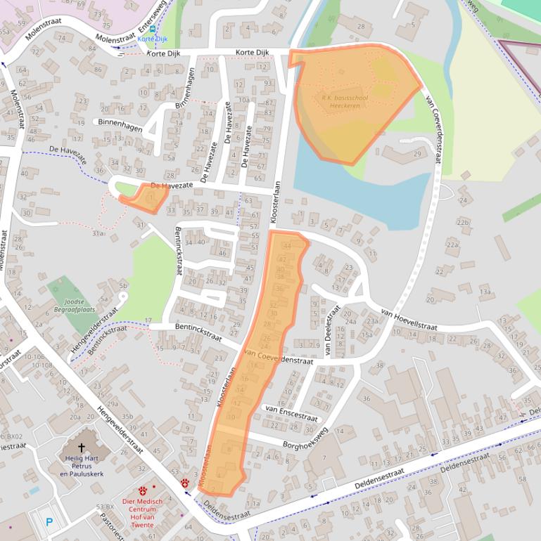 Kaart van postcodegebied 7471BC.