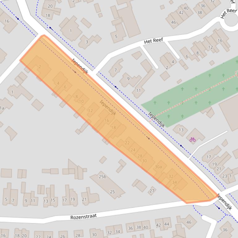 Kaart van postcodegebied 7471BH.