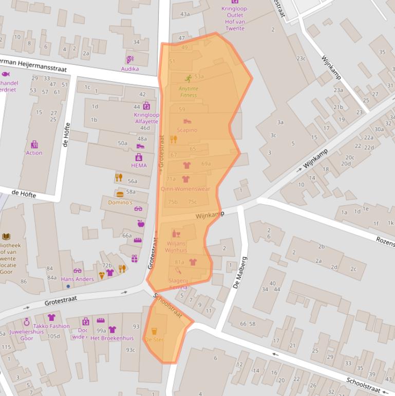 Kaart van postcodegebied 7471BL.