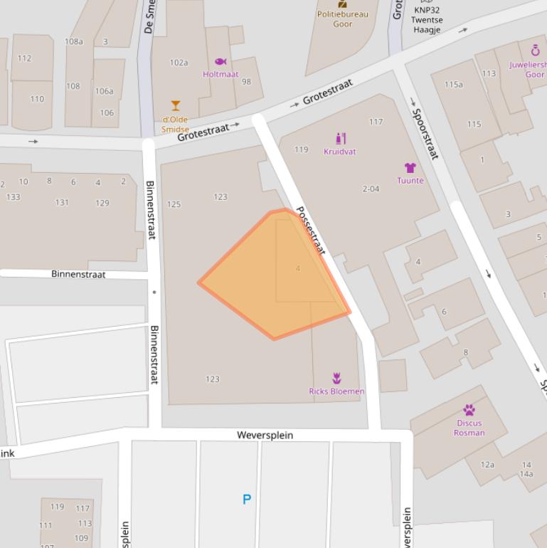 Kaart van postcodegebied 7471BT.