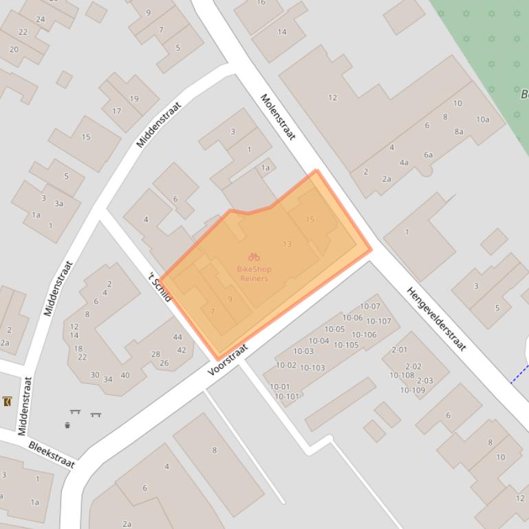 Kaart van postcodegebied 7471BX.