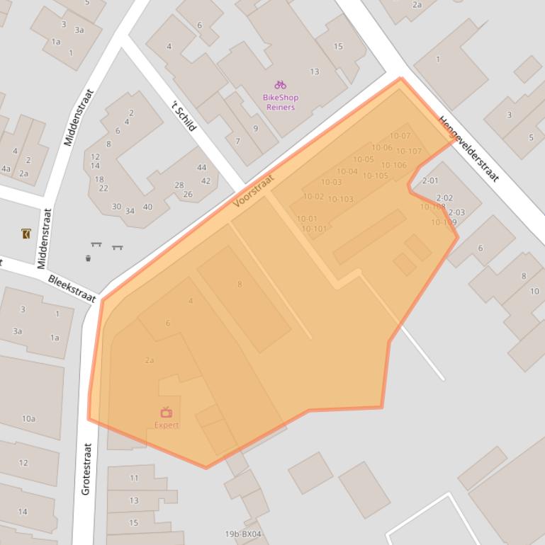 Kaart van postcodegebied 7471BZ.