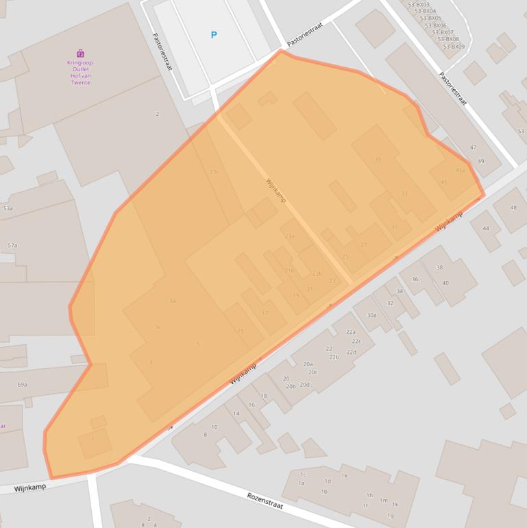 Kaart van postcodegebied 7471CA.