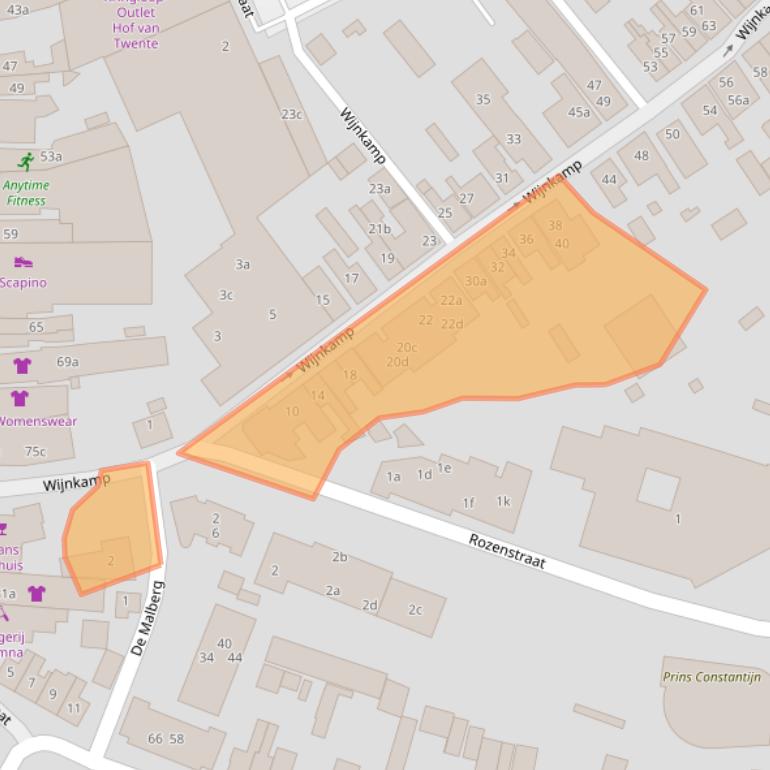 Kaart van postcodegebied 7471CC.