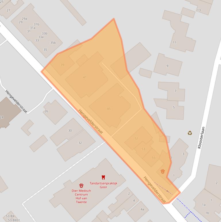 Kaart van postcodegebied 7471CG.