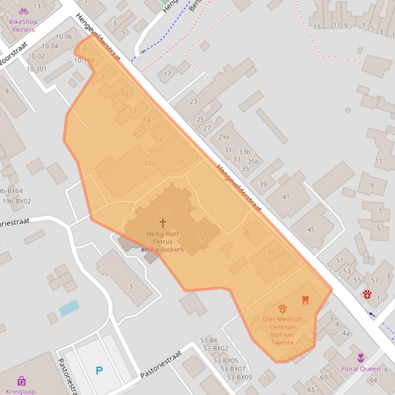 Kaart van postcodegebied 7471CH.
