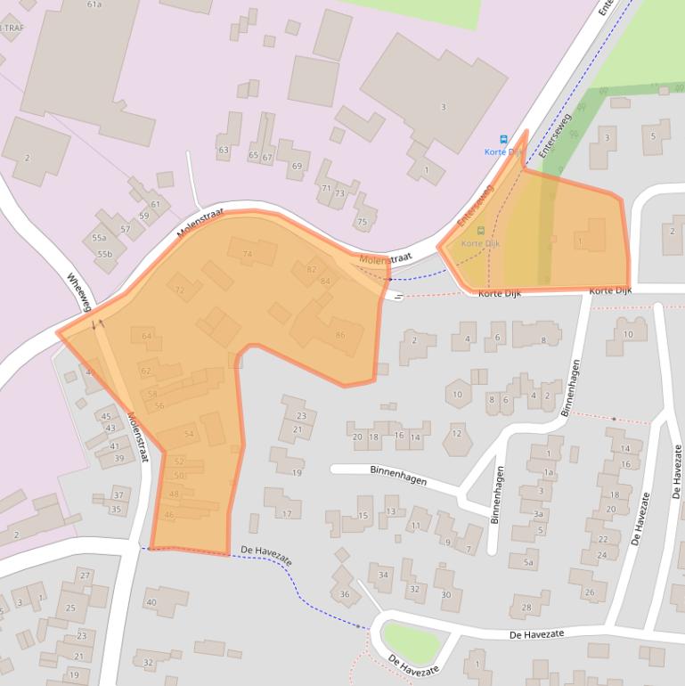 Kaart van postcodegebied 7471CM.