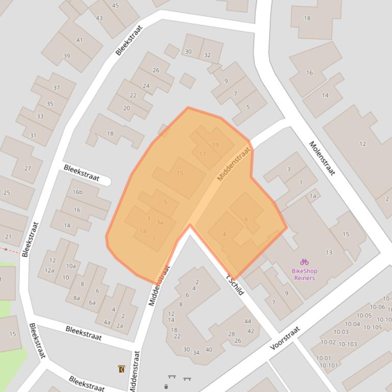 Kaart van postcodegebied 7471CP.