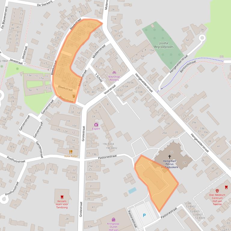 Kaart van postcodegebied 7471CT.