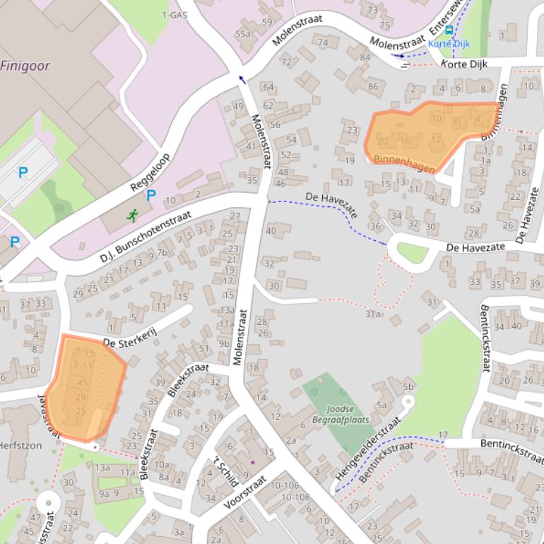 Kaart van postcodegebied 7471CV.