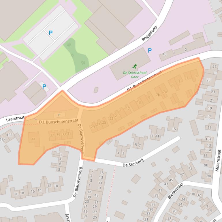 Kaart van postcodegebied 7471CX.