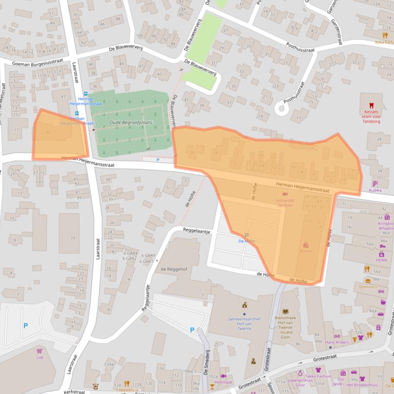 Kaart van postcodegebied 7471DL.