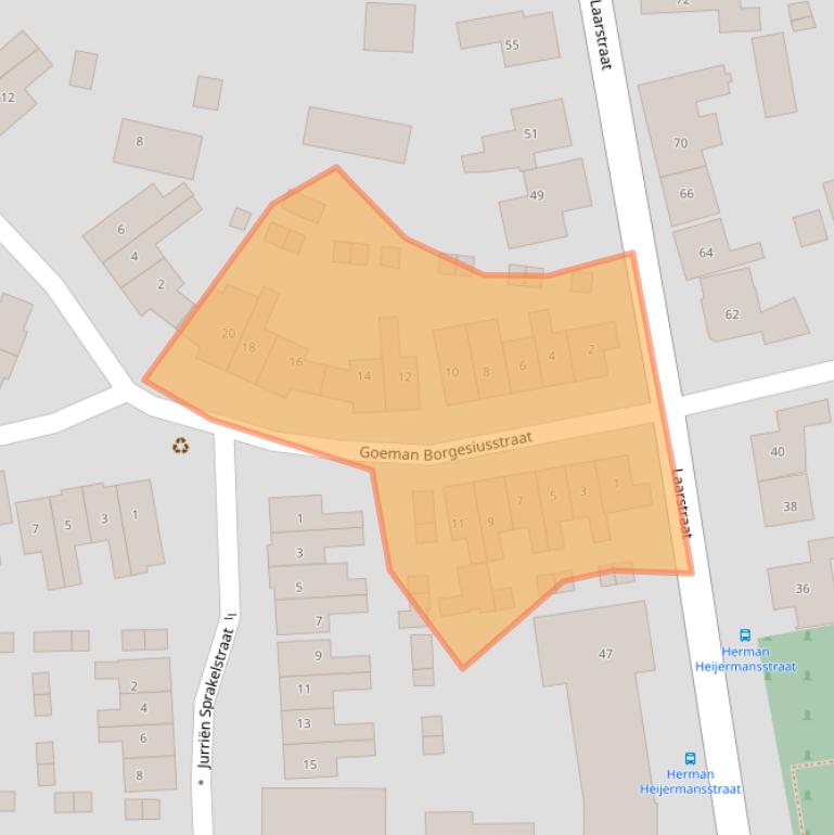 Kaart van postcodegebied 7471DN.