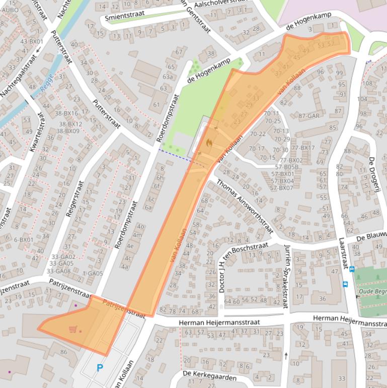Kaart van postcodegebied 7471DP.