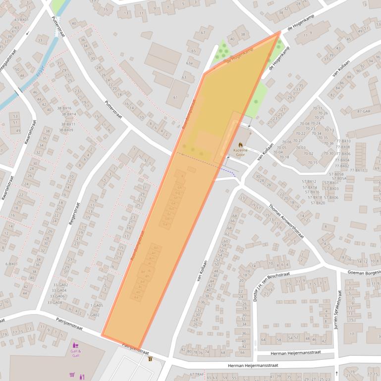 Kaart van postcodegebied 7471DW.