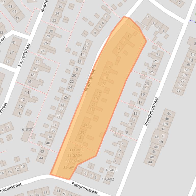 Kaart van postcodegebied 7471DX.