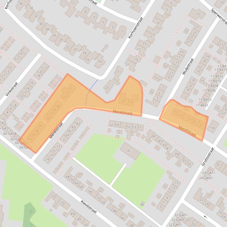 Kaart van postcodegebied 7471GC.