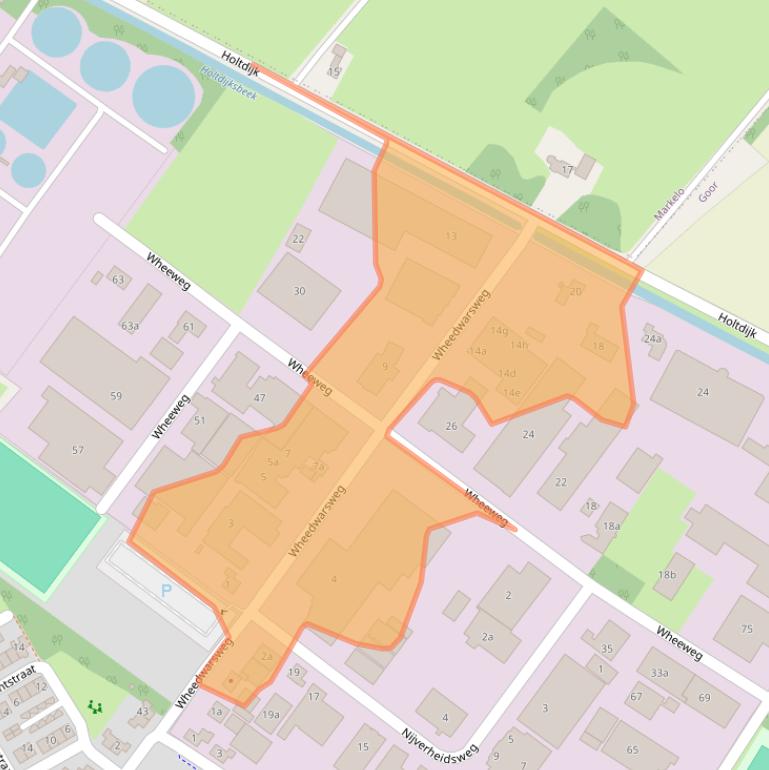 Kaart van postcodegebied 7471GG.