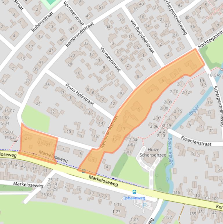 Kaart van postcodegebied 7471HN.