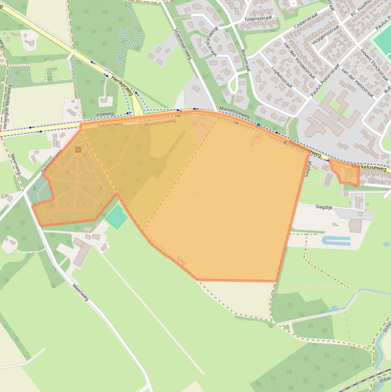 Kaart van postcodegebied 7471JD.