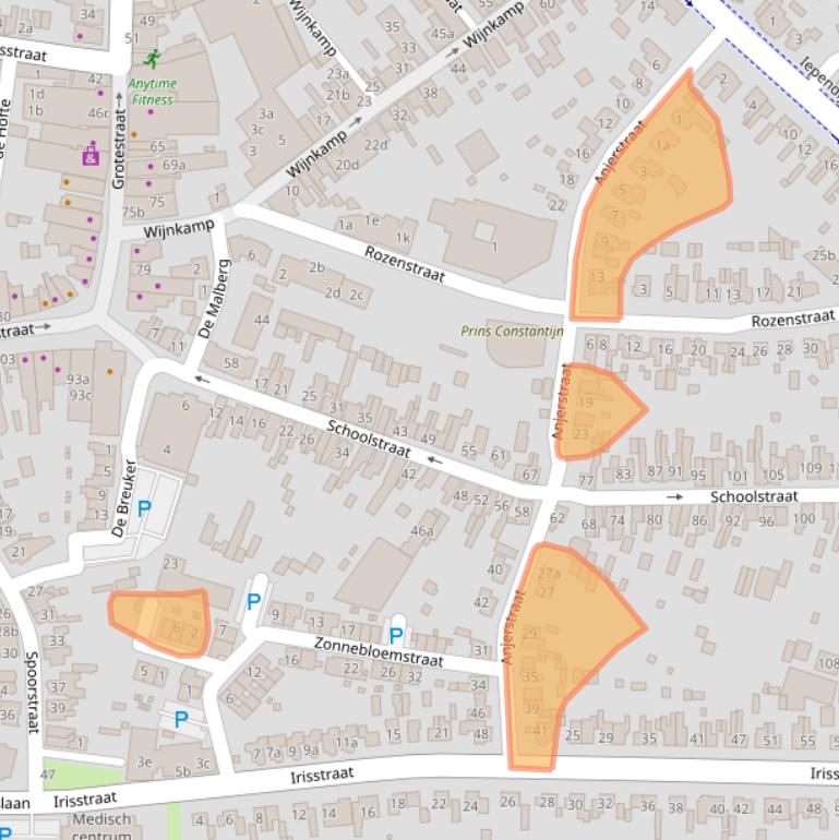 Kaart van postcodegebied 7471JK.