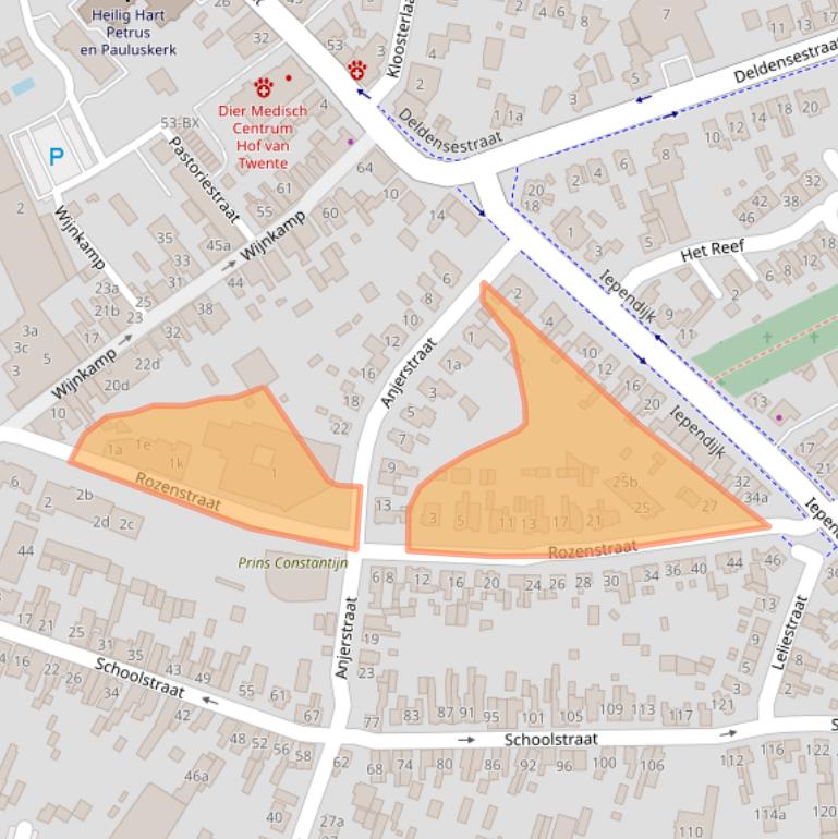 Kaart van postcodegebied 7471JM.