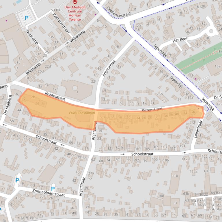 Kaart van postcodegebied 7471JN.