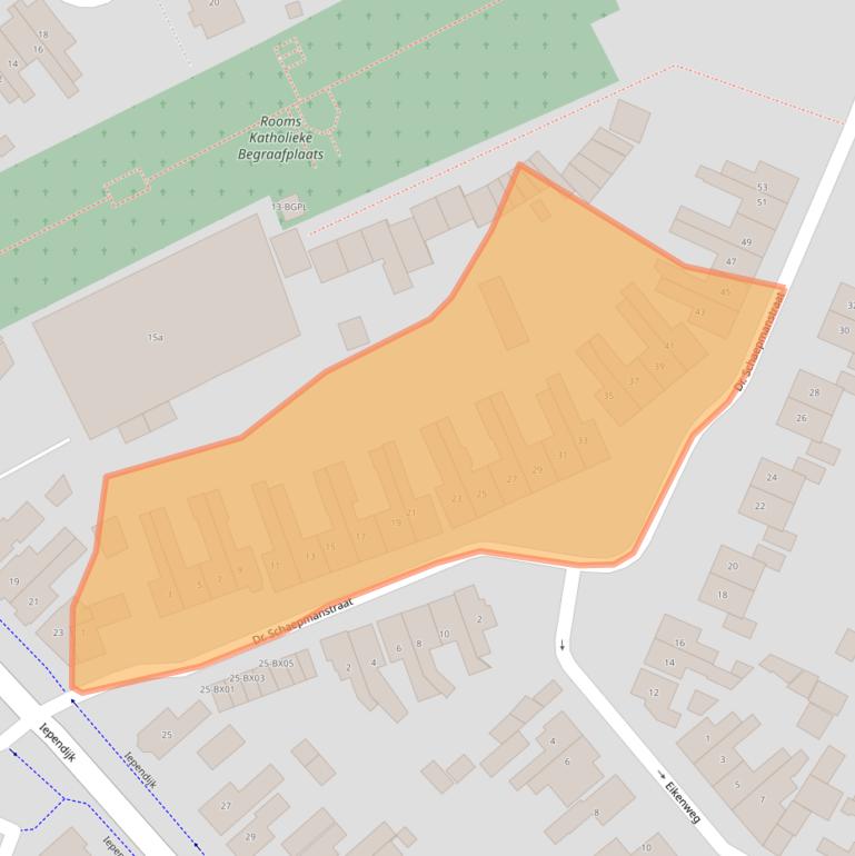 Kaart van postcodegebied 7471JR.