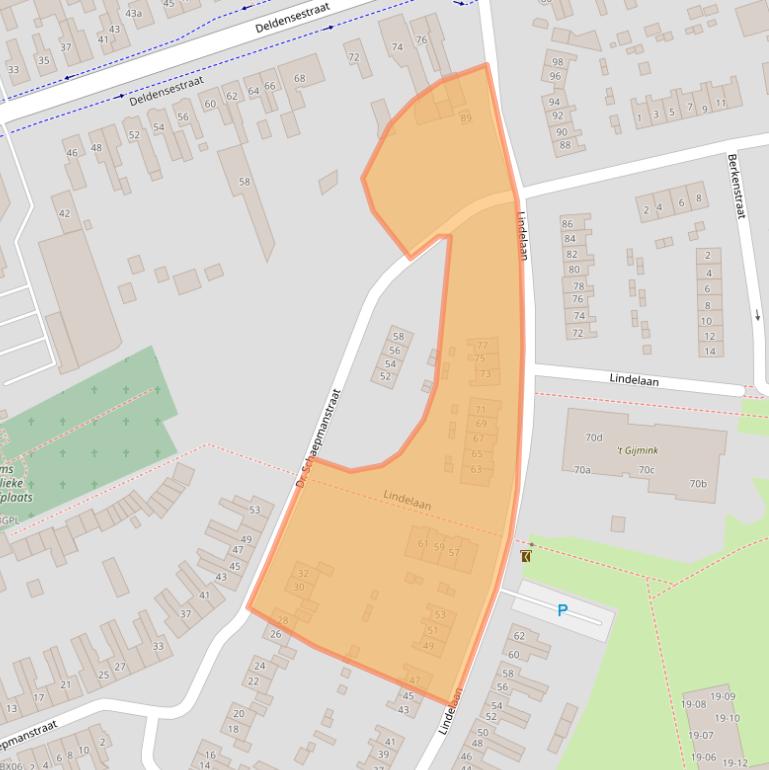 Kaart van postcodegebied 7471KB.