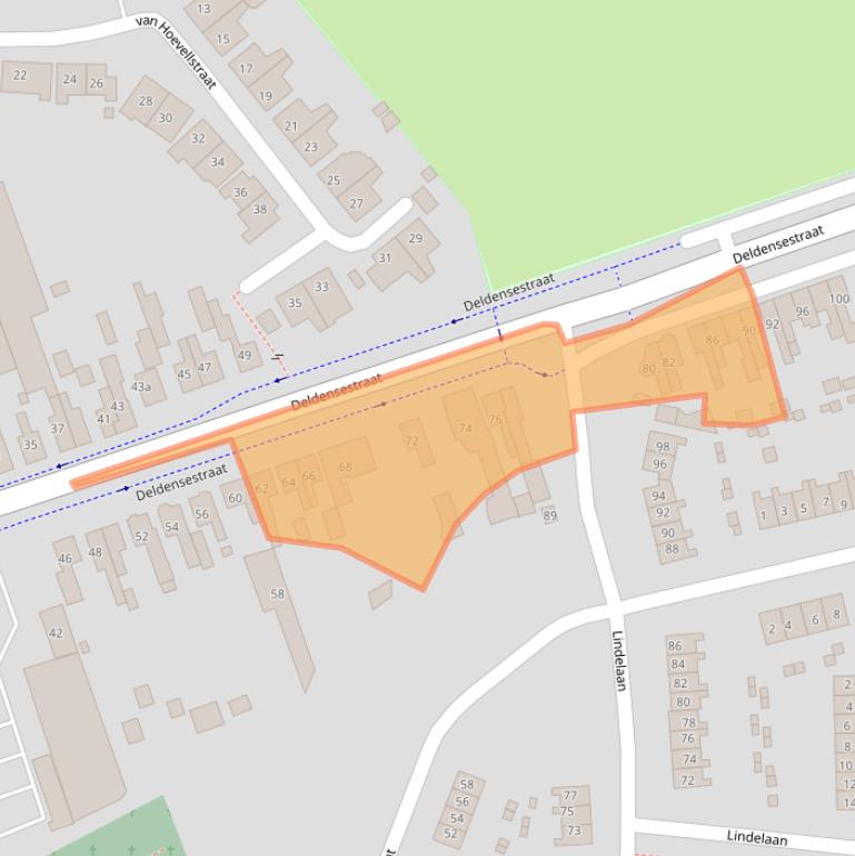Kaart van postcodegebied 7471KX.