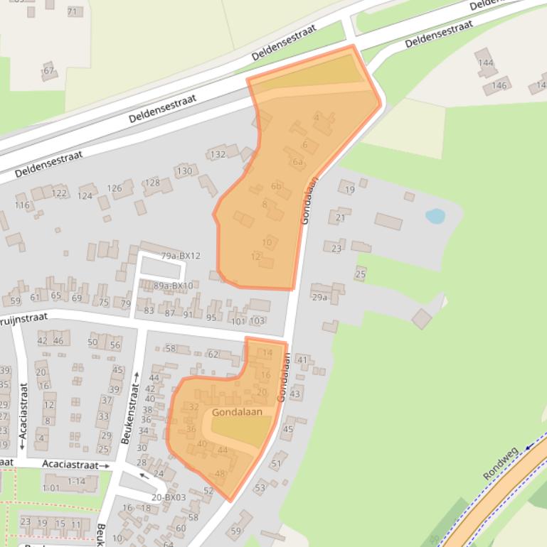 Kaart van postcodegebied 7471LD.