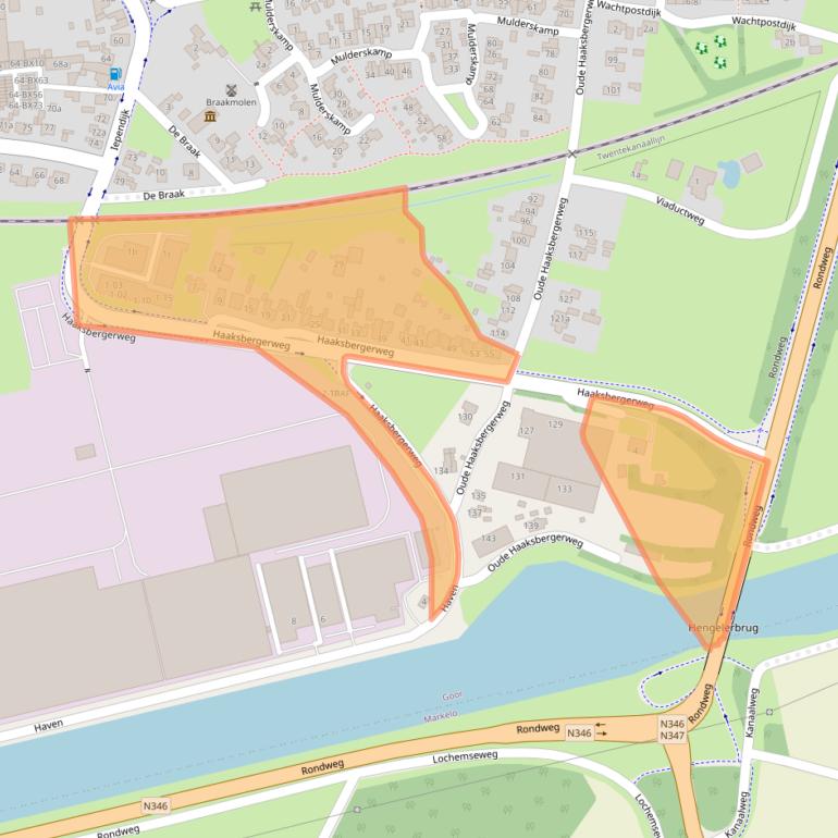 Kaart van postcodegebied 7471LS.