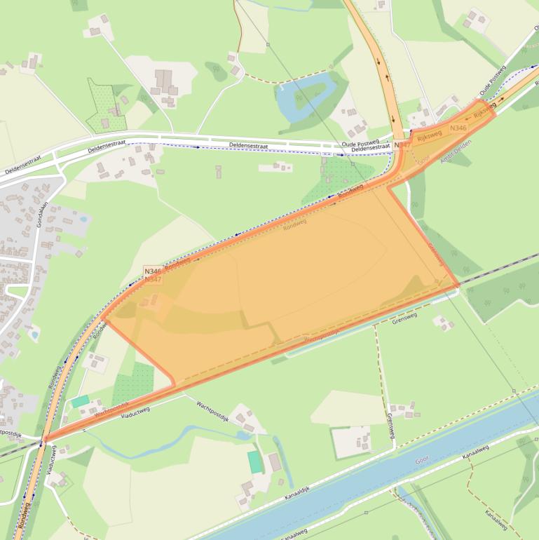 Kaart van postcodegebied 7471LT.