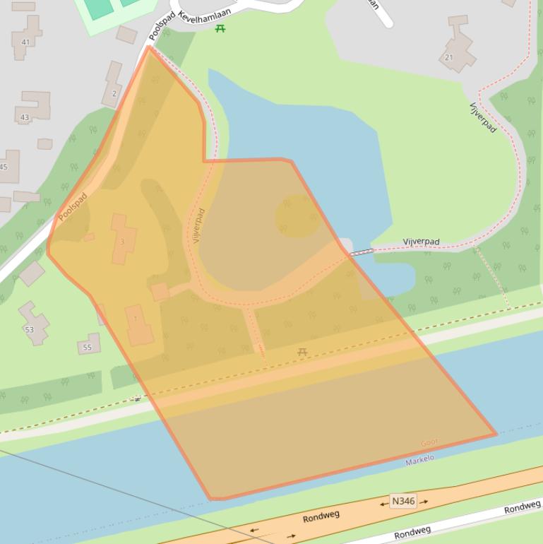 Kaart van postcodegebied 7471LZ.