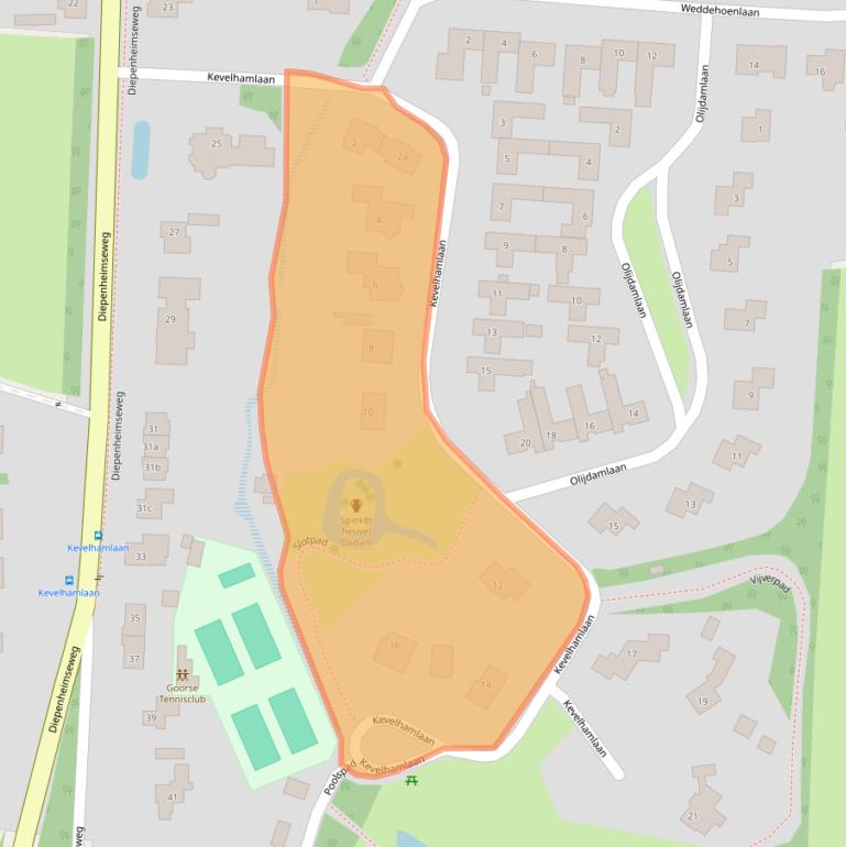 Kaart van postcodegebied 7471MB.