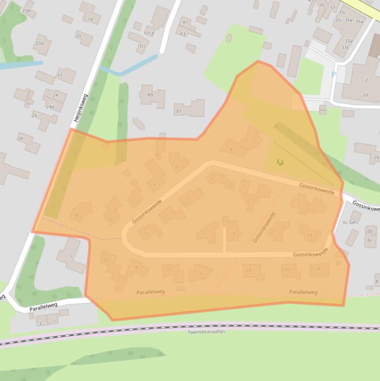 Kaart van postcodegebied 7471ML.