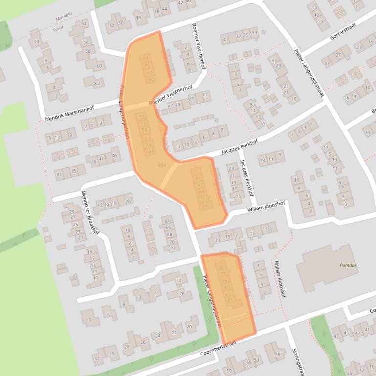 Kaart van postcodegebied 7471NK.