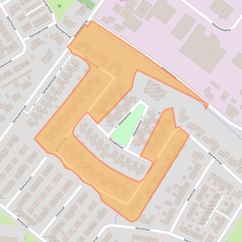 Kaart van postcodegebied 7471NM.