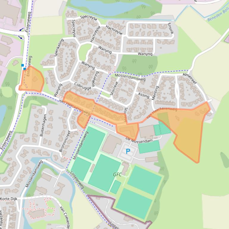 Kaart van postcodegebied 7471SH.