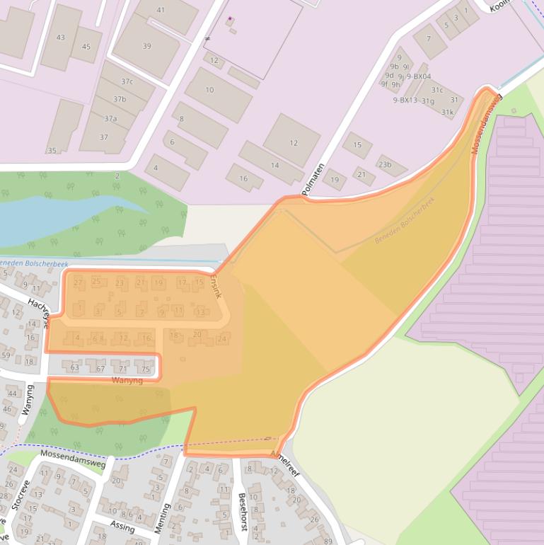 Kaart van postcodegebied 7471TT.