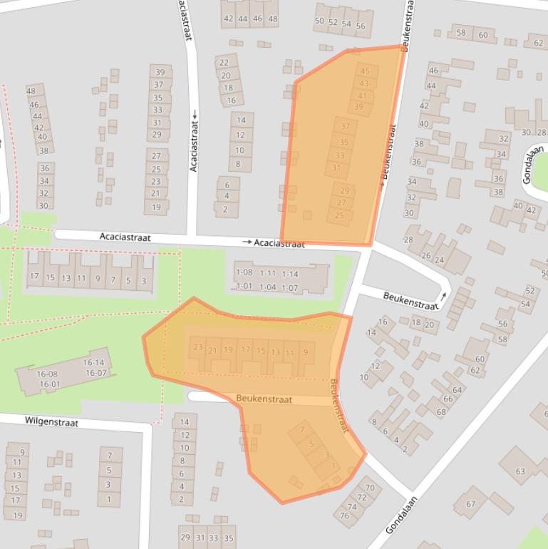 Kaart van postcodegebied 7471WB.