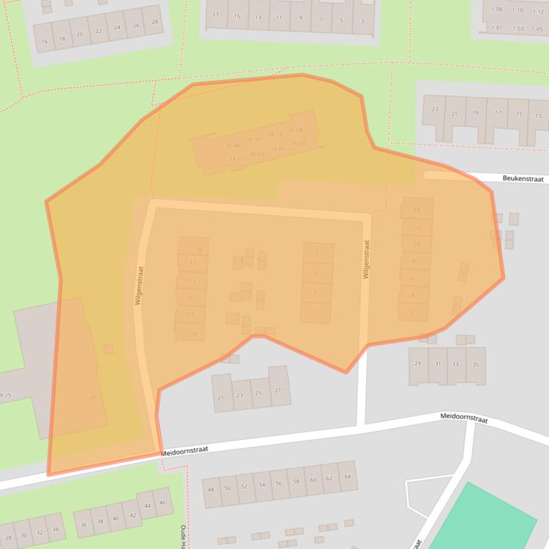 Kaart van postcodegebied 7471WC.