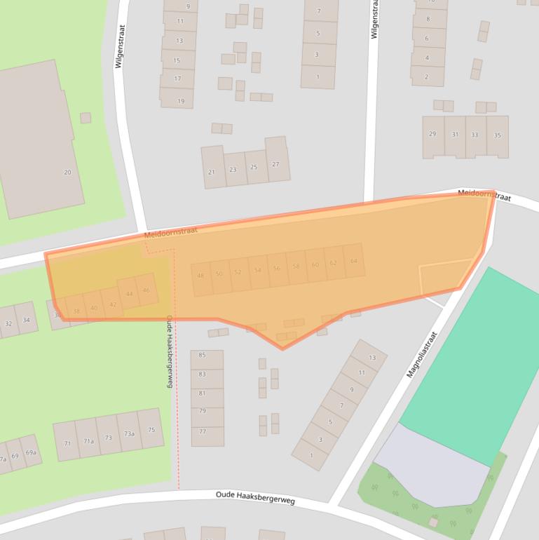 Kaart van postcodegebied 7471WR.