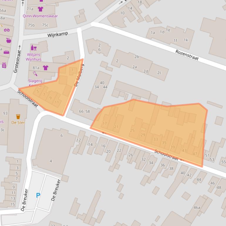 Kaart van postcodegebied 7471WS.