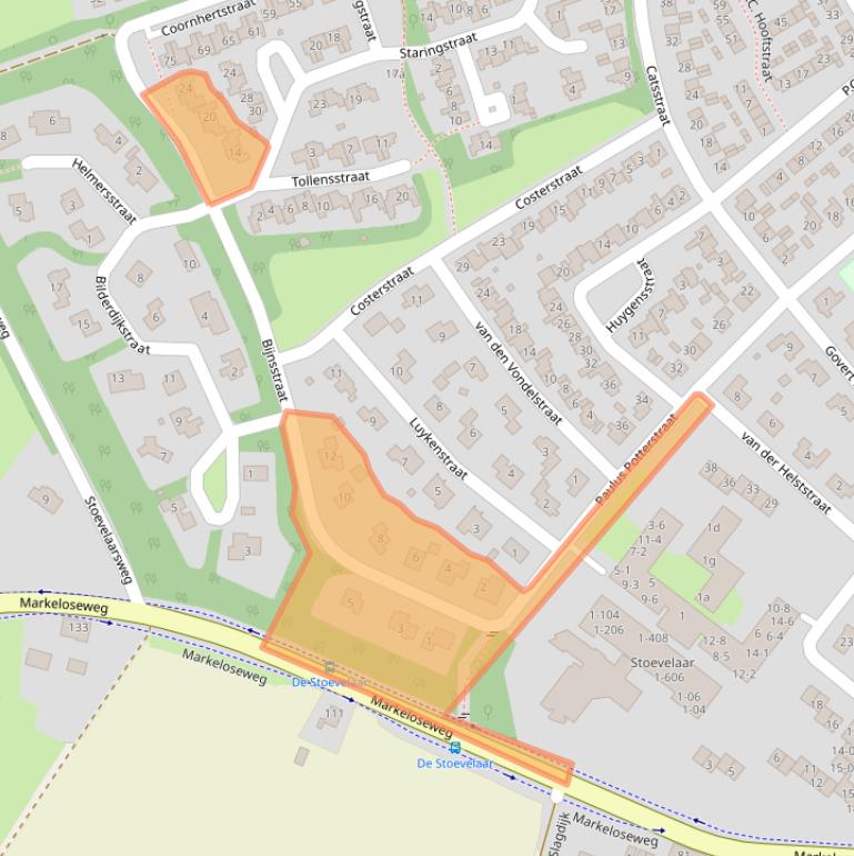 Kaart van postcodegebied 7471XX.