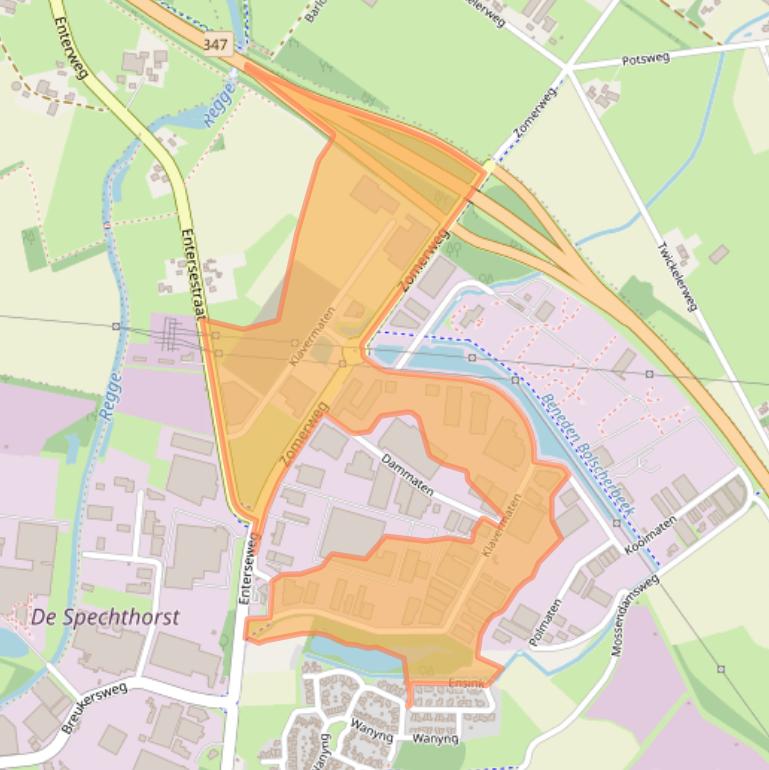 Kaart van postcodegebied 7472DD.