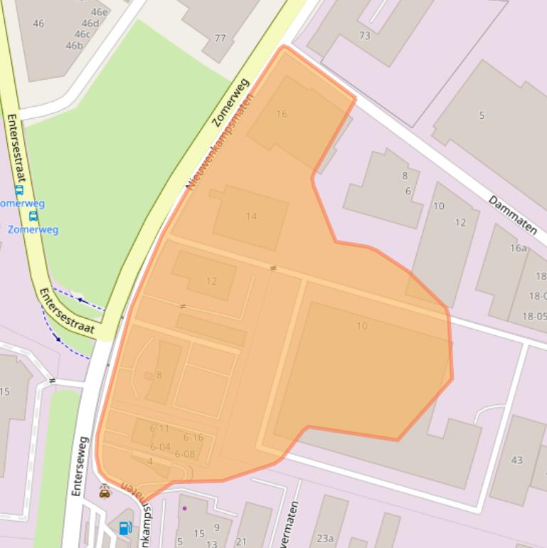 Kaart van postcodegebied 7472DE.