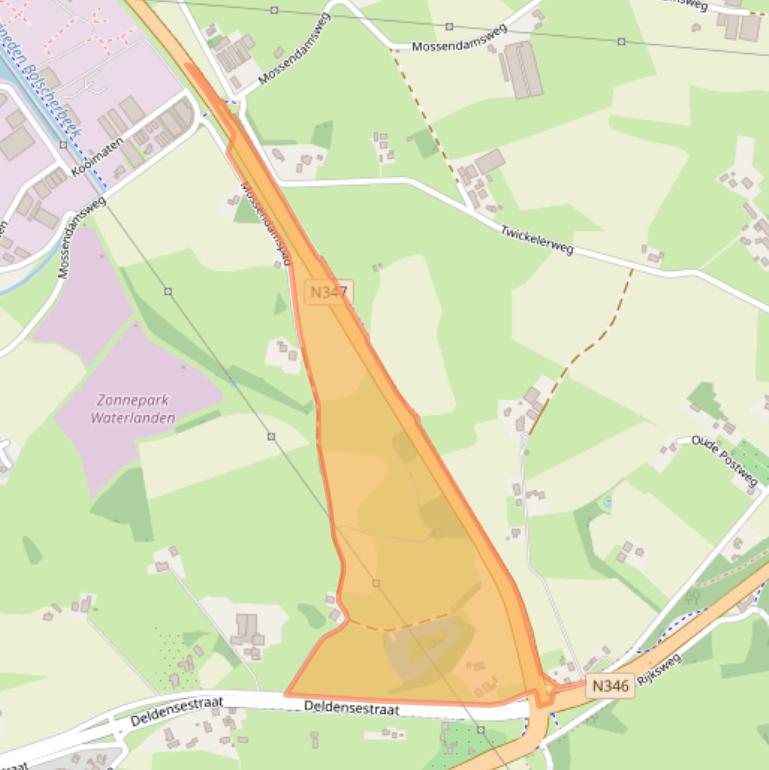 Kaart van postcodegebied 7472EA.